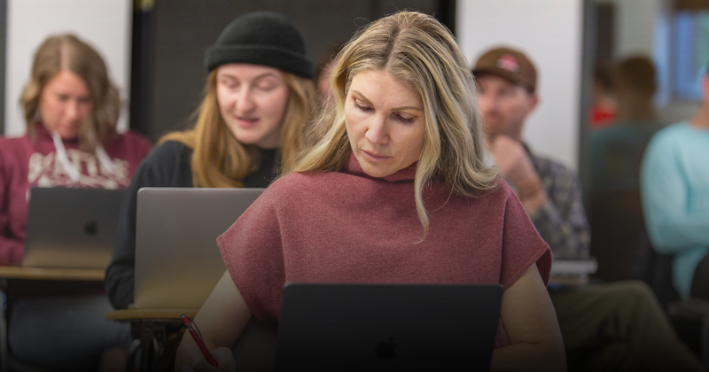 student working 